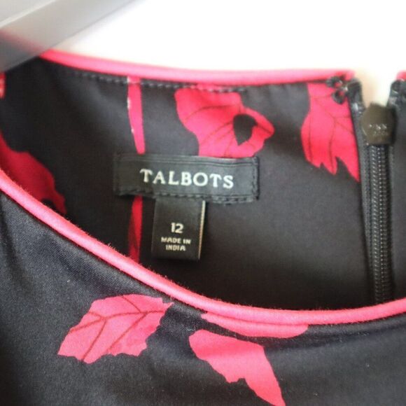 Talbots Floral Drop Waist Dress Size 10 - Picture 2 of 6